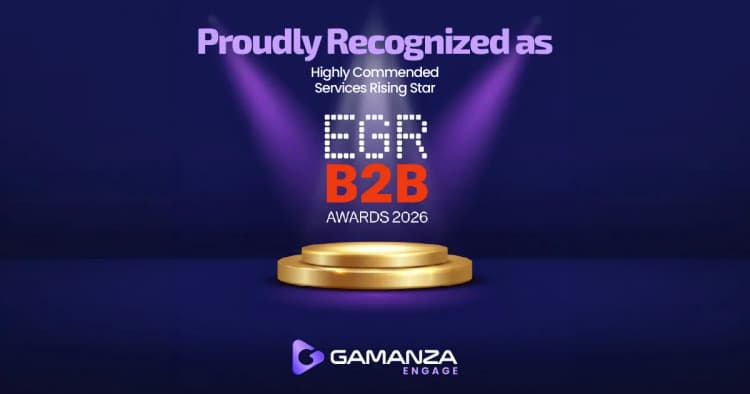 Gamanza Engage receives the Highly Commended distinction in the Services Rising Star category at the EGR B2B Awards 2026.