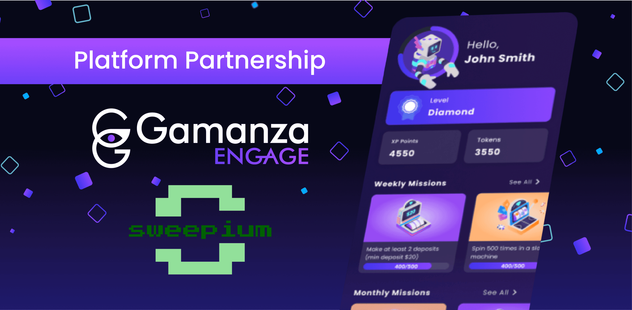 Gamanza Engage forges new partnership with sweepstakes platform Sweepium