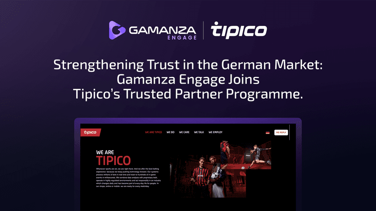 Gamanza Engage recognized as a Trusted Partner in the Tipico Trusted Partner Programme.